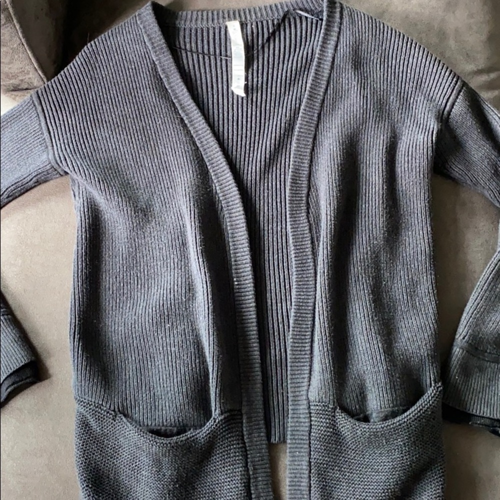 Gray Lululemon cardigan
